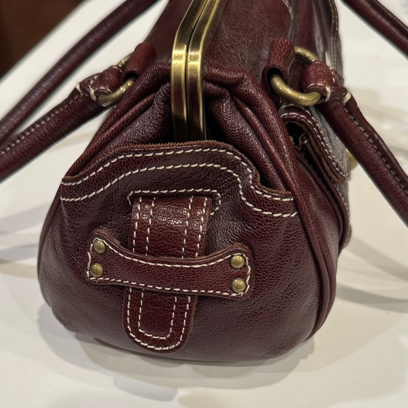 NWT Hype Elegant Plum (Cordovan) Burgundy Leather Handbag - Picture 3 of 12